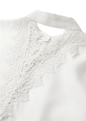 Molly loose fit deep v-neck skjorte Jet Stream Copenhagen Muse 